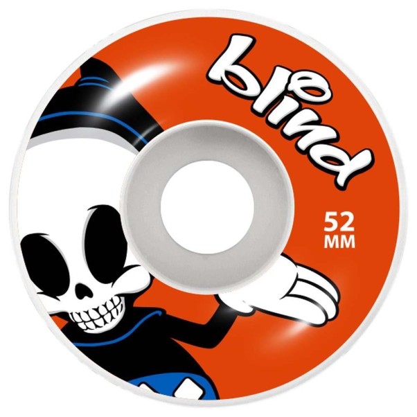 Blind Reaper Character Skateboard Wheels White Red