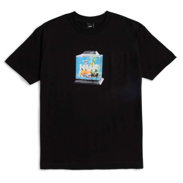 Huf Fishtankin' Short Sleeve T-Shirt Black