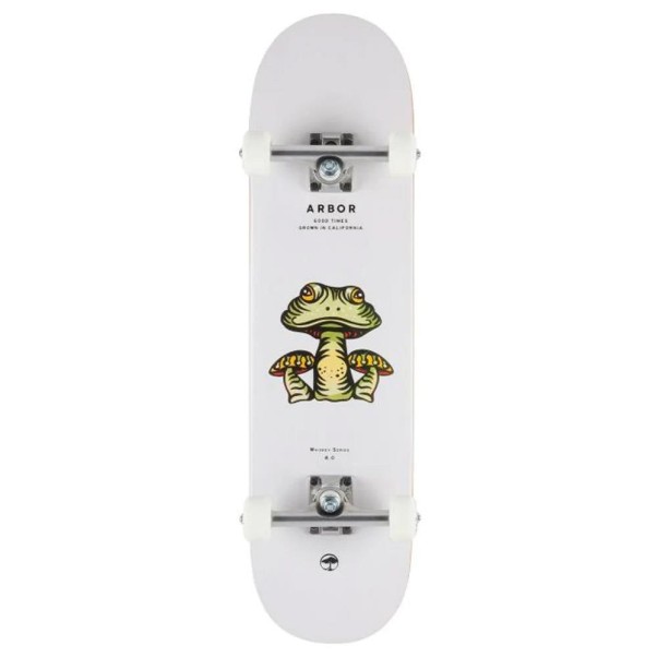 Arbor Factory Complete Skateboard Whiskey Forage White