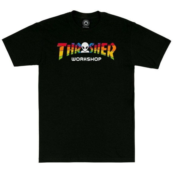 Thrasher X Alien Workshop Spectrum Black T-Shirt