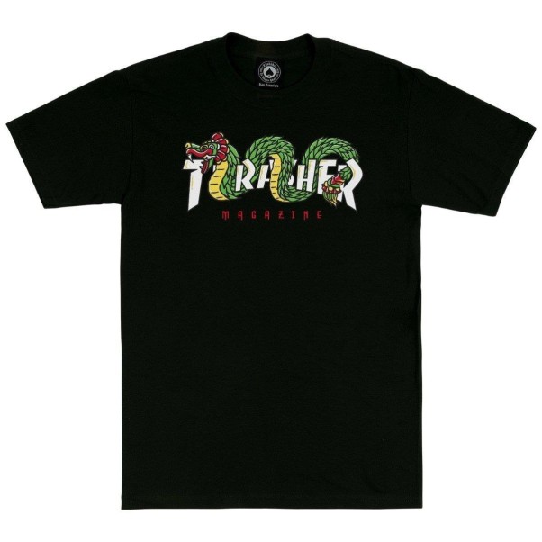 Thrasher Aztec T-Shirt Black