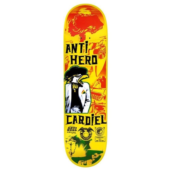 Antihero Pro Skateboard Deck Cardiel Selectors Yellow